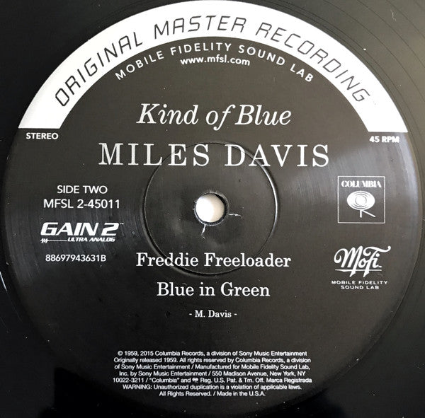 Kind Of Blue (2xVINYL BOX SET / MFSL) | Near Mint- (NM-) Near Mint- (NM-) - JAZZ / USED *NEAR MINT-*