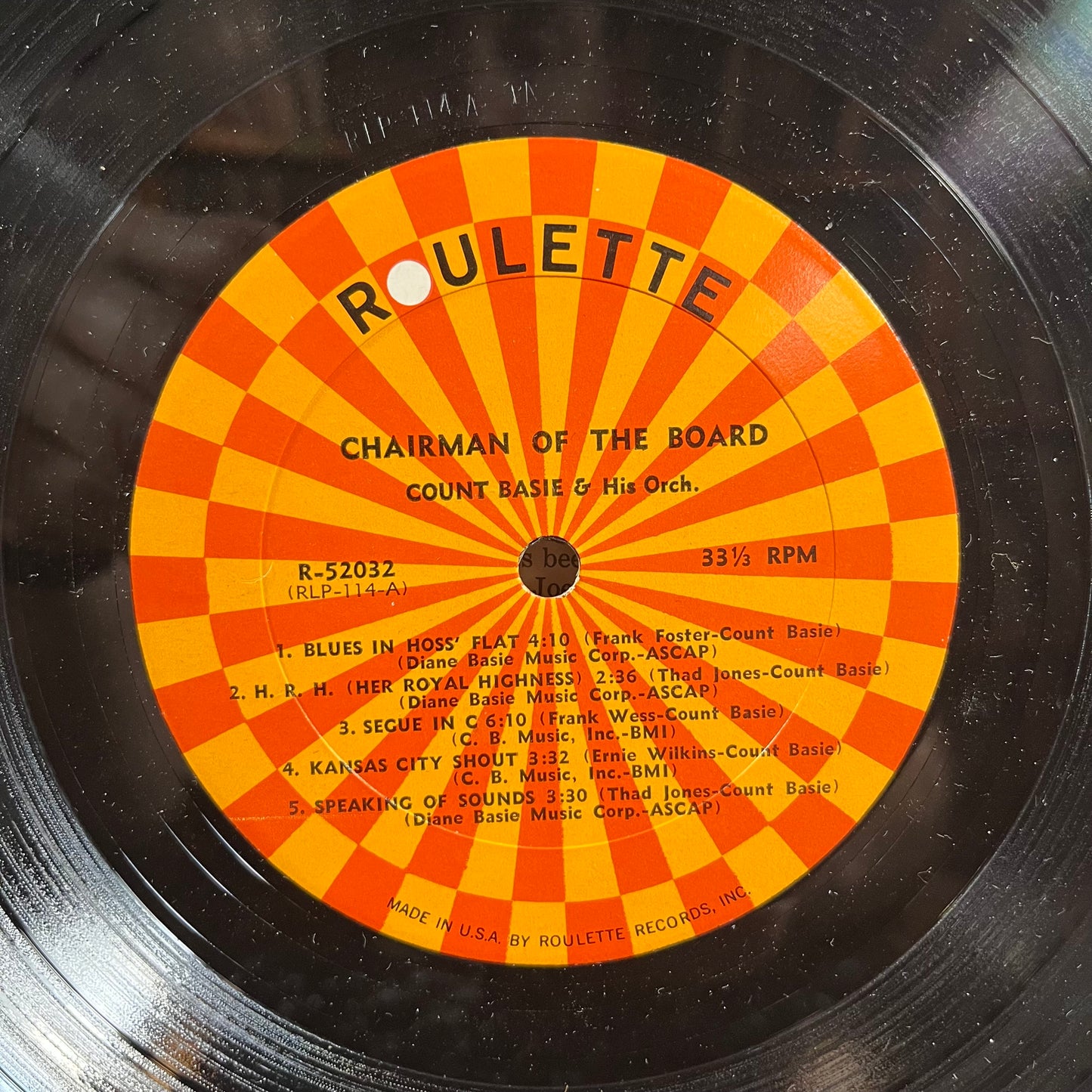 Chairman Of The Board (LP) | NEAR MINT MINUS (NM-) Excellent+ (EX+) - JAZZ / USED *NEAR MINT-*