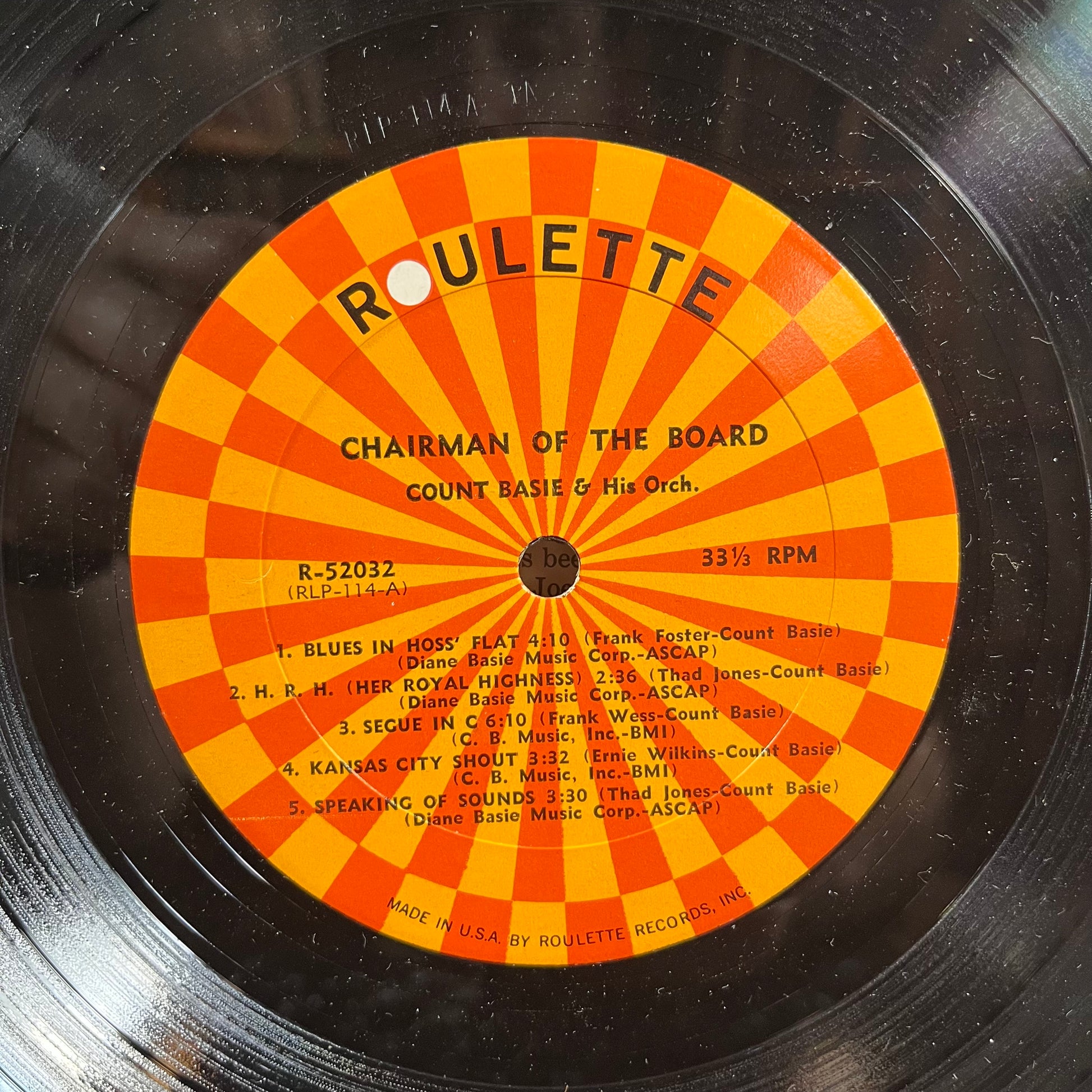 Chairman Of The Board (LP) | NEAR MINT MINUS (NM-) Excellent+ (EX+) - JAZZ / USED *NEAR MINT-*