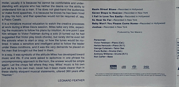 Miles Davis - Seven Steps To Heaven | Near Mint (NM) Near Mint (NM) - JAZZ / USED *NEAR MINT* SACD