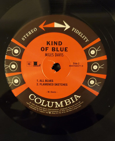 Miles Davis - Kind Of Blue (VINYL LP LEGACY 88697680571) | Near Mint (NM or M-) Near Mint (NM) - JAZZ / USED *NEAR MINT*