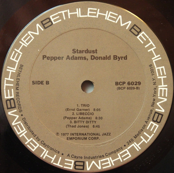 Pepper Adams - Stardust - The Bethlehem Years | Near Mint (NM) Very Good Plus (VG+) - JAZZ / USED *NEAR MINT*
