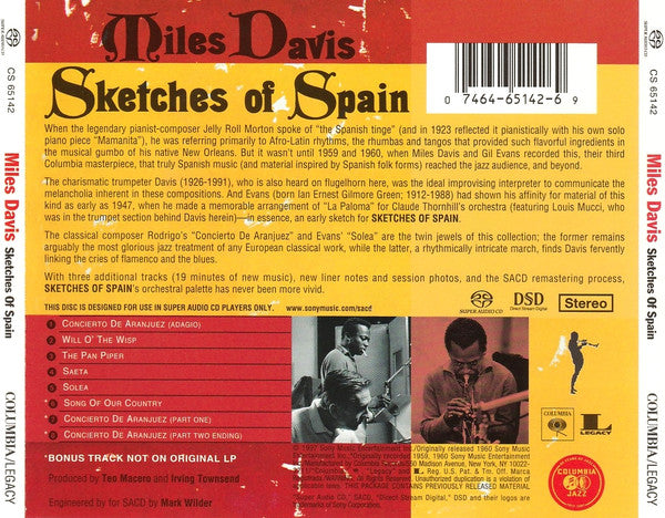 Sketches Of Spain (SACD) | Near Mint (NM) Near Mint (NM) - JAZZ / USED *NEAR MINT*