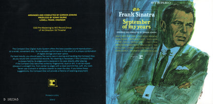 September Of My Years (CD) | Near Mint (NM) Near Mint (NM) - JAZZ / USED *NEAR MINT*