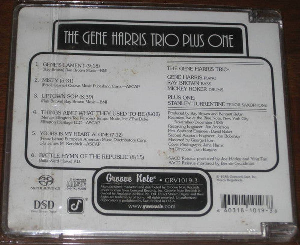 The Gene Harris Trio Plus One (SACD) | Near Mint (NM) Near Mint (NM) - JAZZ / USED *NEAR MINT*