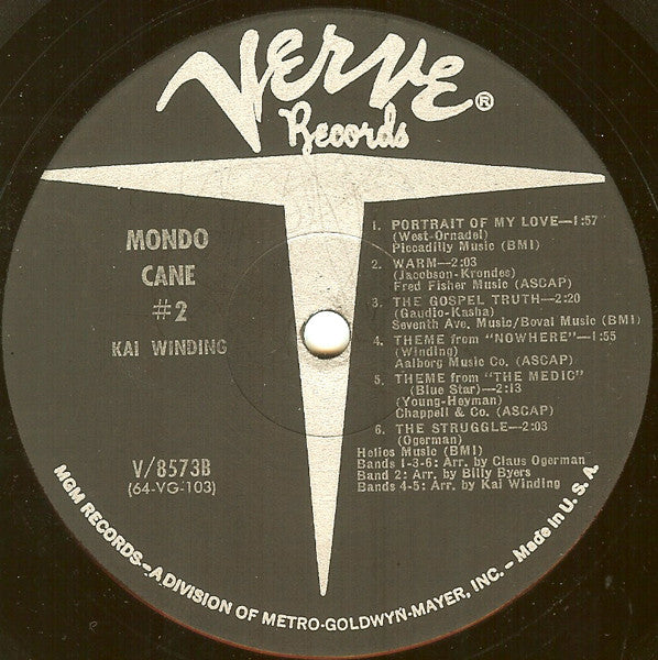Kai Winding - Mondo Cane #2 | Near Mint (NM) Excellent (EX) - JAZZ / USED *NEAR MINT*