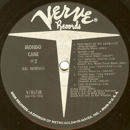Kai Winding - Mondo Cane #2 | Near Mint (NM) Excellent (EX) - JAZZ / USED *NEAR MINT*
