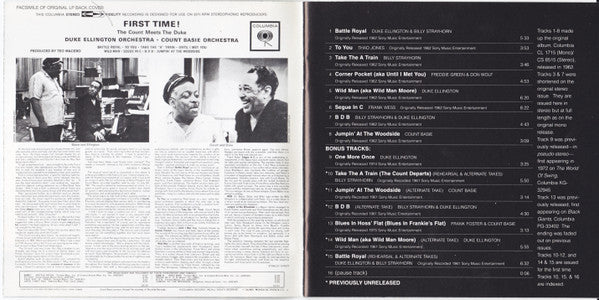 First Time! The Count Meets The Duke (SACD) | Near Mint (NM or M-) Near Mint (NM or M-) - JAZZ / USED *NEAR MINT*