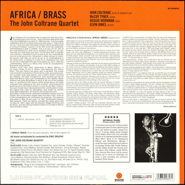 The John Coltrane Quartet - Africa / Brass (VINYL LP WAXTIME IN COLOR 950686 2019) | Near Mint (NM or M-) Near Mint (NM) - JAZZ / USED *NEAR MINT*