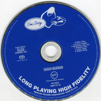 Sarah Vaughan - Sarah Vaughan (SACD) | Near Mint (NM) Near Mint (NM) - JAZZ / USED *NEAR MINT*