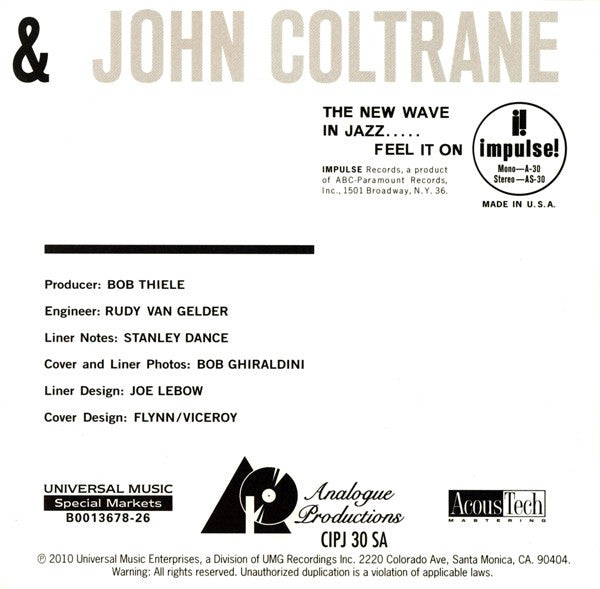 Duke Ellington & John Coltrane (SACD) | Near Mint (NM or M-) Near Mint (NM or M-) - JAZZ / USED *NEAR MINT*