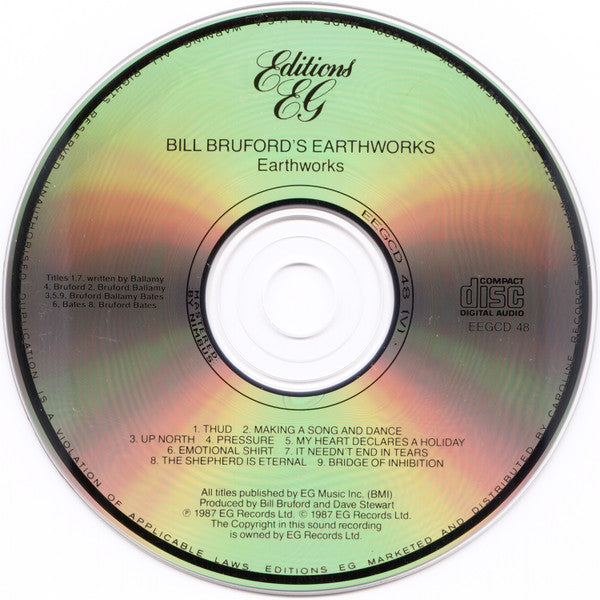 Earthworks (CD) | Near Mint (NM) Near Mint (NM) - JAZZ / USED *NEAR MINT*