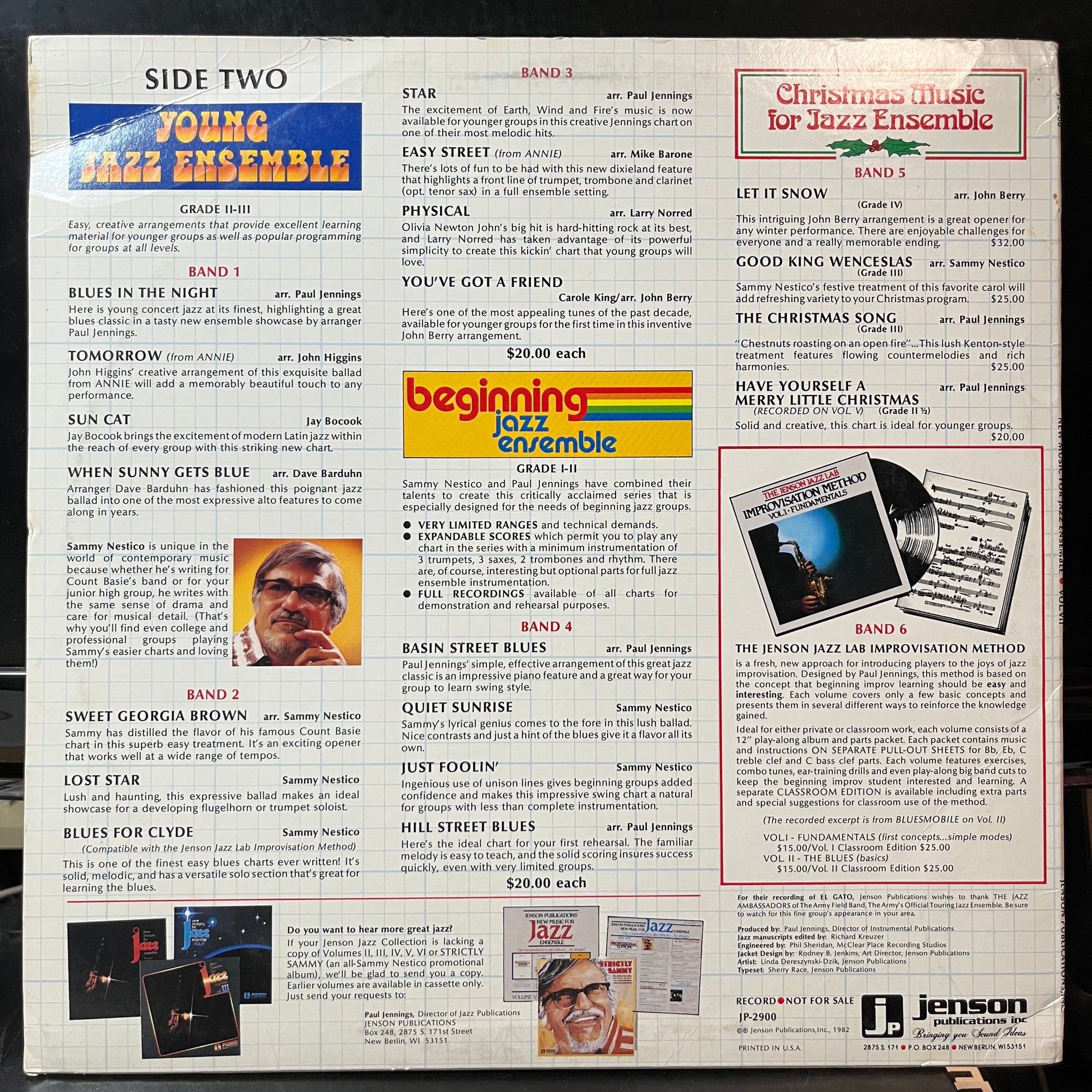 Various - New Music For Jazz Ensemble Vol. VII (VINYL LP JENSON PUBLICATIONS INC. JP-2900 1982) | USED Near Mint (NM or M-) Excellent+ (EX+) - JAZZ / USED *NEAR MINT*