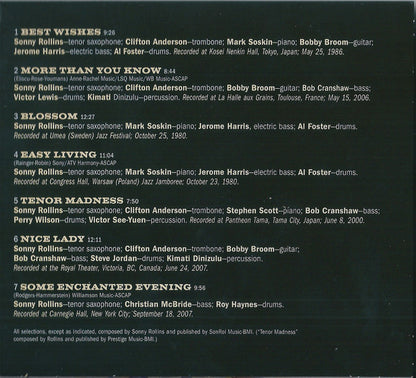 Sonny Rollins - Road Shows, Vol. 1 (CD) | Near Mint (NM) Near Mint (NM) - JAZZ / USED *NEAR MINT*
