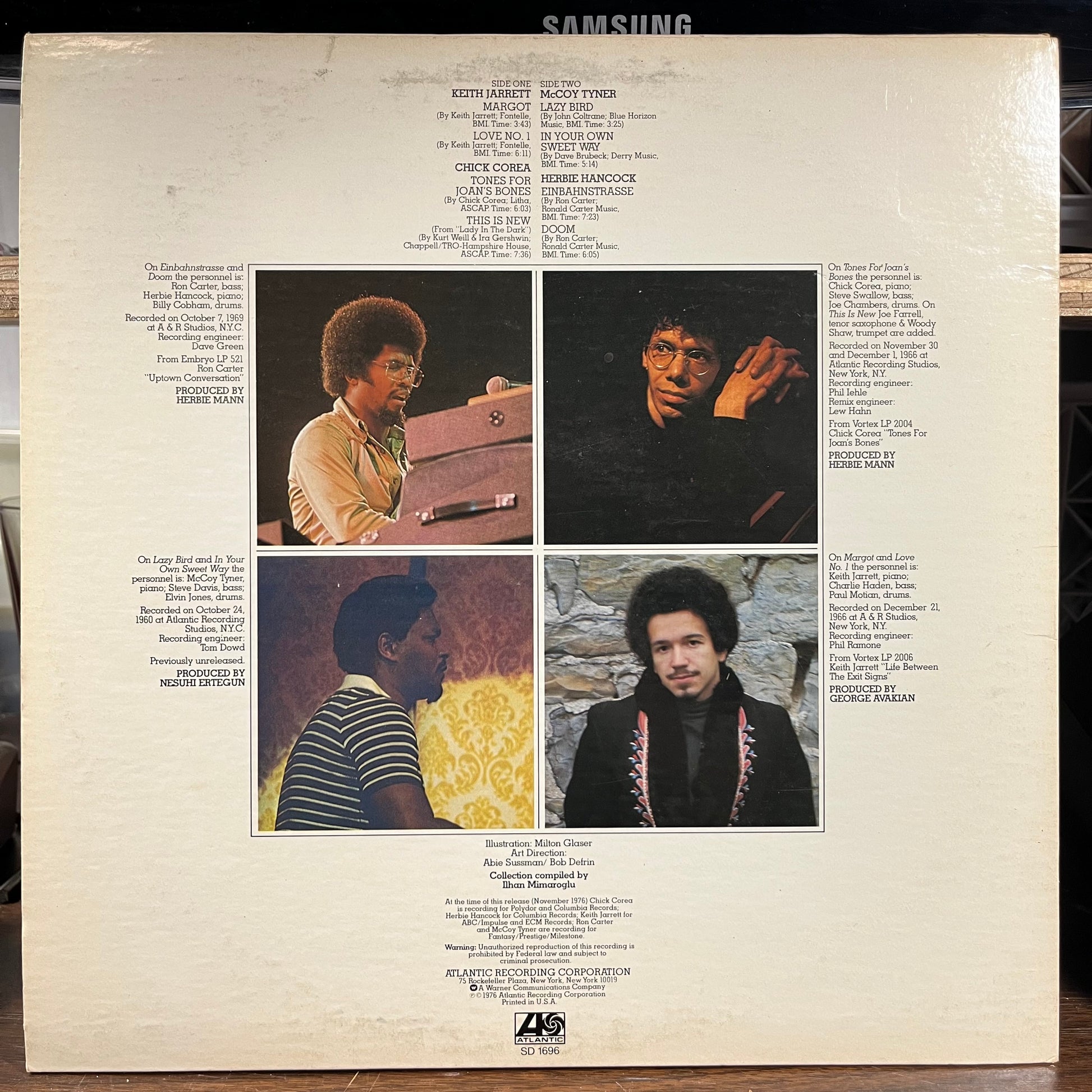 Chick Corea, Herbie Hancock, Keith Jarrett, McCoy Tyner (LP) | Near Mint (NM) Excellent (EX) - JAZZ / USED *NEAR MINT*