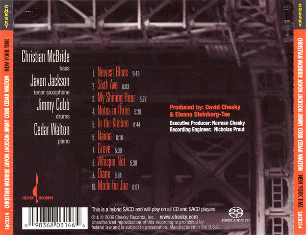 Christian Mcbride - New York Time (SACD) | Near Mint (NM) Near Mint (NM) - JAZZ / USED *NEAR MINT*