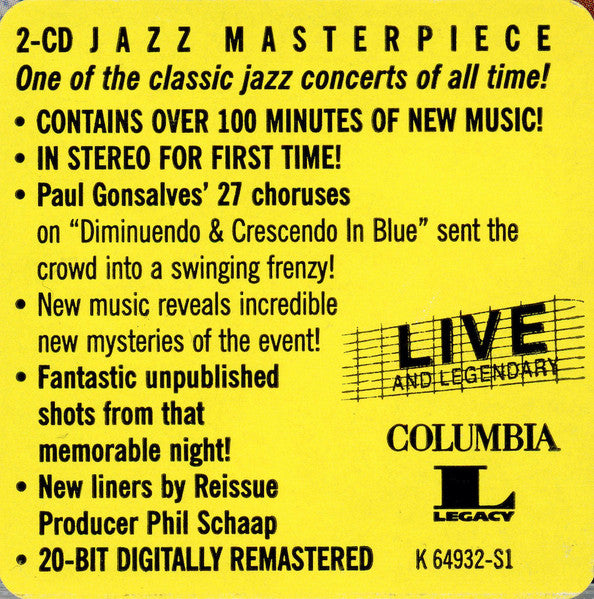 Ellington At Newport 1956 (Complete) (2xCD) | Near Mint (NM or M-) Near Mint (NM or M-) - JAZZ / USED *NEAR MINT*