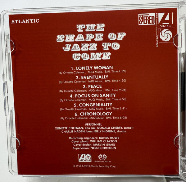 The Shape Of Jazz To Come (SACD) | Near Mint (NM or M-) Near Mint (NM or M-) - JAZZ / USED *NEAR MINT*