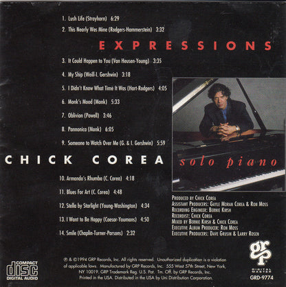 Expressions (CD) | Near Mint (NM) Near Mint (NM) - JAZZ / USED *NEAR MINT*