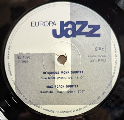 Thelonious Monk - Europa Jazz *ITALY* | Near Mint (NM) Excellent (EX) - JAZZ / USED *NEAR MINT*