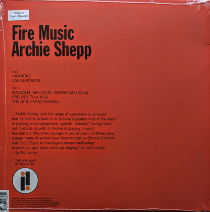 Archie Shepp - Fire Music (VINYL LP IMPULSE! 000602577573842 IMPULSE! 00602577573842 AUG 23, 2019) | Near Mint (NM or M-) Near Mint (NM) - JAZZ / USED *NEAR MINT*