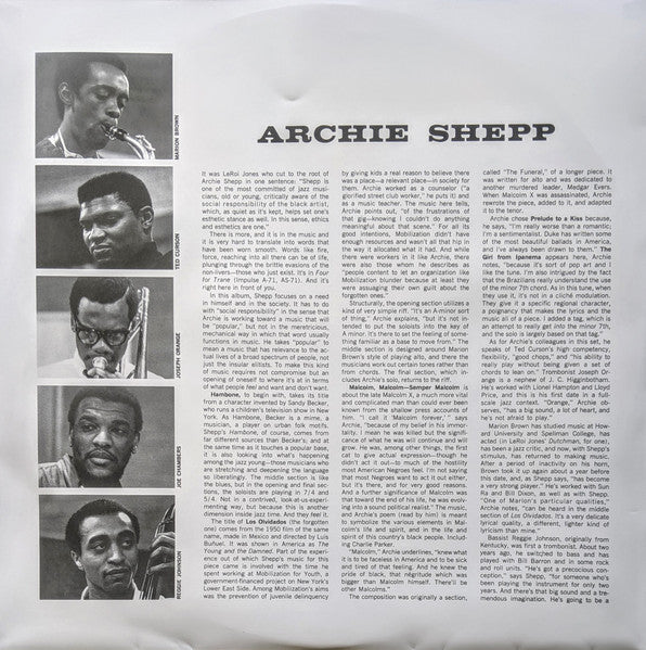 Archie Shepp - Fire Music (VINYL LP IMPULSE! 000602577573842 IMPULSE! 00602577573842 AUG 23, 2019) | Near Mint (NM or M-) Near Mint (NM) - JAZZ / USED *NEAR MINT*