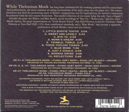 Thelonious Monk Trio (CD) | Near Mint (NM or M-) Near Mint (NM or M-) - JAZZ / USED *NEAR MINT*