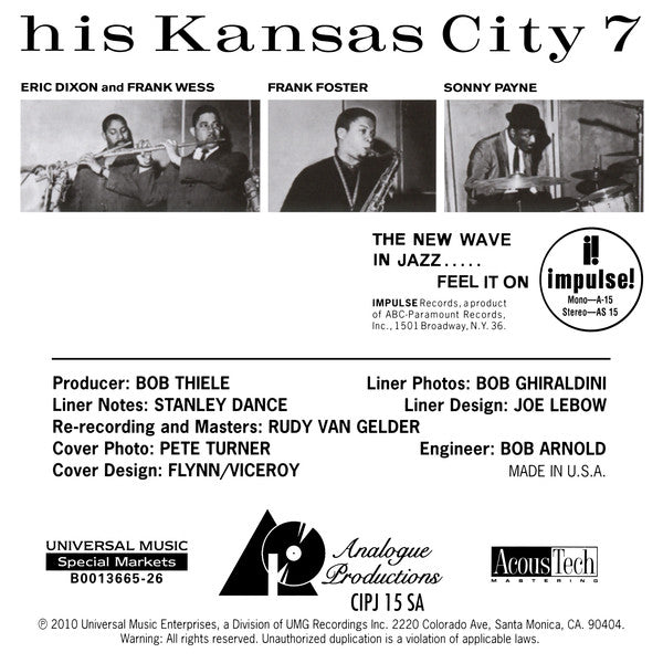 Count Basie And The Kansas City 7 (SACD) | Near Mint (NM or M-) Near Mint (NM or M-) - JAZZ / USED *NEAR MINT*