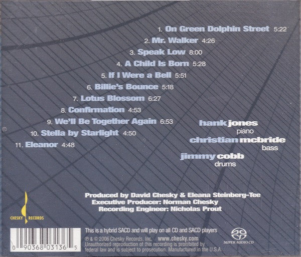 Hank Jones / Christian McBride / Jimmy Cobb - West Of 5th (SACD) | Near Mint (NM) Near Mint (NM) - JAZZ / USED *NEAR MINT*