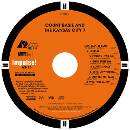 Count Basie And The Kansas City 7 (SACD) | Near Mint (NM or M-) Near Mint (NM or M-) - JAZZ / USED *NEAR MINT*