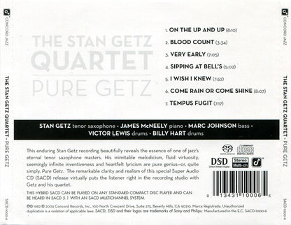 Pure Getz (SACD) | Near Mint (NM or M-) Near Mint (NM or M-) - JAZZ / USED *NEAR MINT*