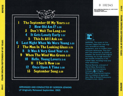 September Of My Years (CD) | Near Mint (NM) Near Mint (NM) - JAZZ / USED *NEAR MINT*