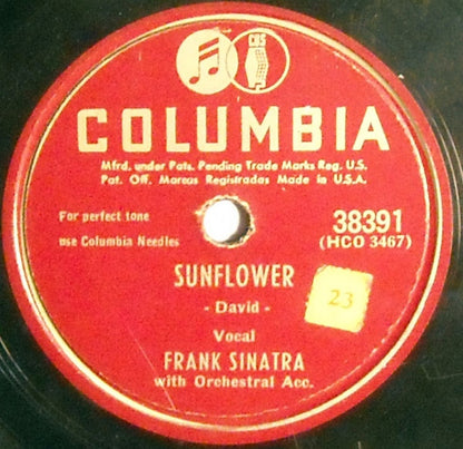 Once In Love With Amy / Sunflower (10" 78RPM RECORD) | Near Mint (NM) Generic - JAZZ / USED *NEAR MINT*