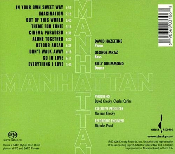 Manhattan (SACD) | Near Mint (NM) - JAZZ / USED *NEAR MINT*