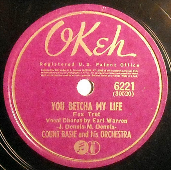 You Betcha My Life / Down, Down, Down (What A Song) (10" 78RPM RECORD) | Near Mint (NM) Generic - JAZZ / USED *NEAR MINT*