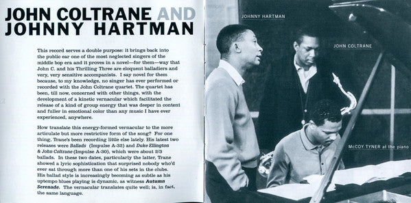 John Coltrane And Johnny Hartman (SACD) | Near Mint (NM or M-) Very Good Plus (VG+) - JAZZ / USED *NEAR MINT*