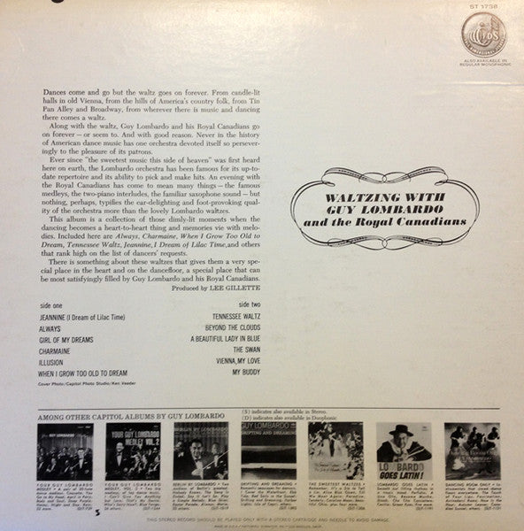 Guy Lombardo And His Royal Canadians - Waltzing With Guy Lombardo | Near Mint (NM) Near Mint (NM) - JAZZ / USED *NEAR MINT*
