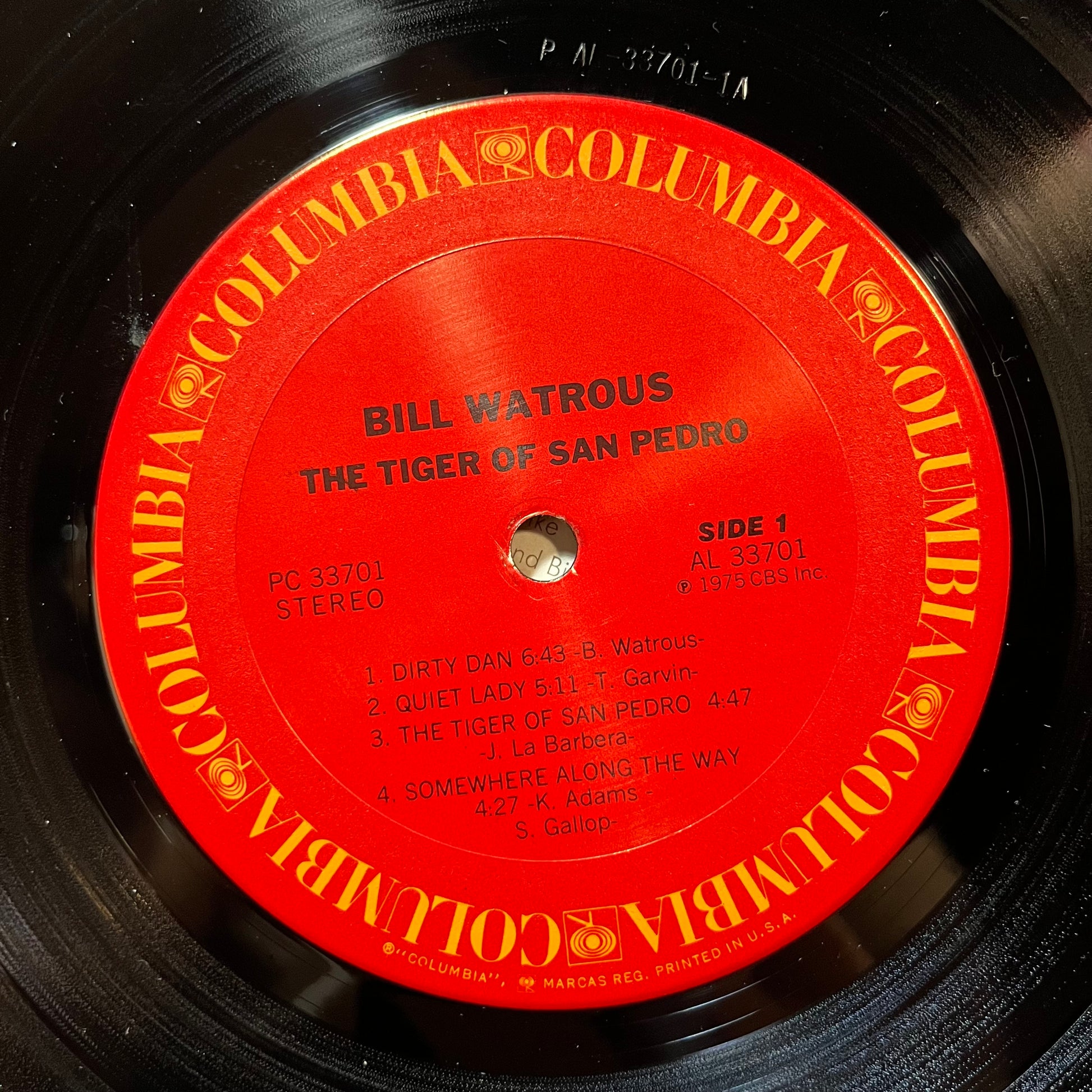 Bill Watrous And The Manhattan Wildlife Refuge - The Tiger Of San Pedro (VINYL LP COLUMBIA PC 33701 1975) | USED Near Mint (NM or M-) Excellent+ (EX+) - JAZZ / USED *NEAR MINT*
