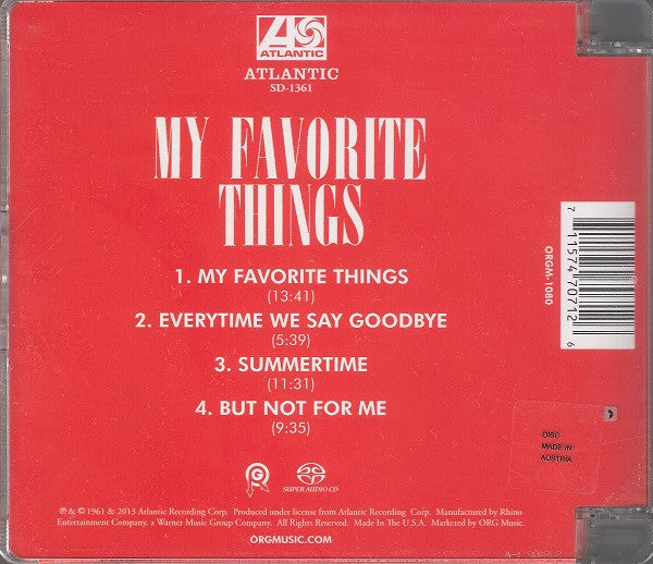 My Favorite Things (SACD) | Near Mint (NM or M-) Near Mint (NM or M-) - JAZZ / USED *NEAR MINT*