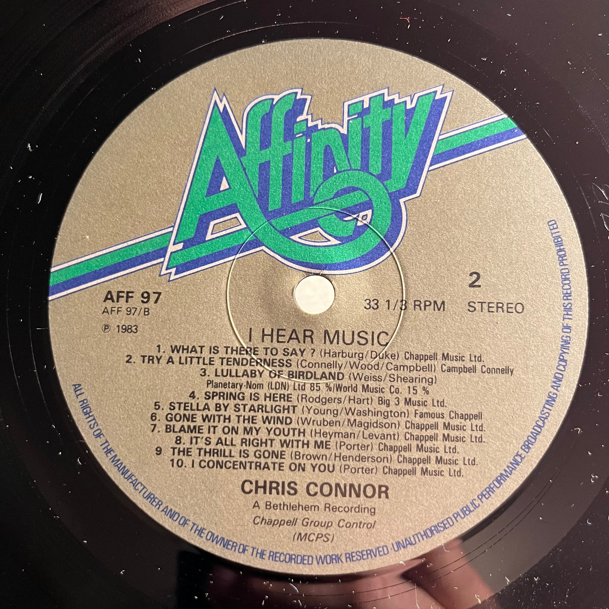 Chris Connor - I Hear Music *UK* | Near Mint (NM) Near Mint (NM) - JAZZ / USED *NEAR MINT*