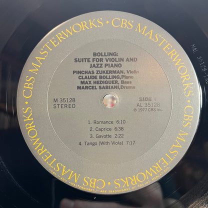 Suite For Violin And Jazz Piano (LP) | Near Mint (NM) Near Mint (NM) - JAZZ / USED *NEAR MINT*