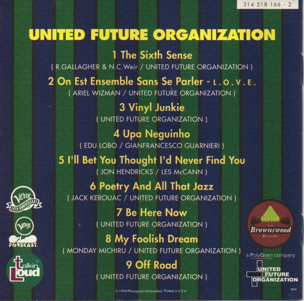 United Future Organization CD) | Near Mint (NM) Near Mint (NM) - JAZZ / USED *NEAR MINT*
