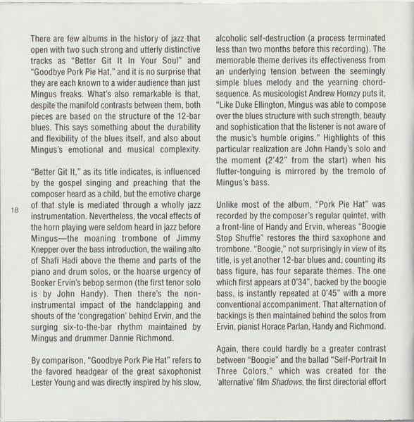 Mingus Ah Um (SACD) | Near Mint (NM or M-) Near Mint (NM or M-) - JAZZ / USED *NEAR MINT*