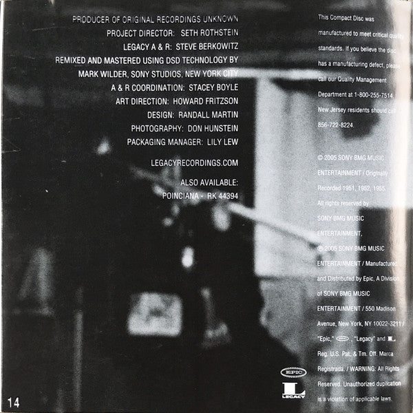 The Legendary OKEH & Epic Recordings (CD) | Near Mint (NM) Near Mint (NM) - JAZZ / USED *NEAR MINT*