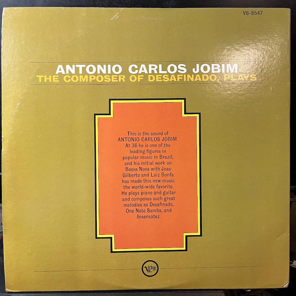 The Composer Of Desafinado, Plays (VINYL) | Near Mint (NM) Excellent (EX) - JAZZ / USED *NEAR MINT*