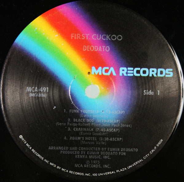 Eumir Deodato - First Cuckoo | Near Mint (NM) Generic - JAZZ / USED *NEAR MINT*