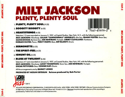 Plenty, Plenty Soul (CD) | Near Mint (NM) Near Mint (NM) - JAZZ / USED *NEAR MINT*