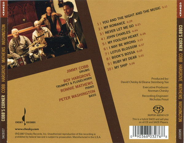 Cobb's Corner (SACD) | Near Mint (NM) Near Mint (NM) - JAZZ / USED *NEAR MINT*