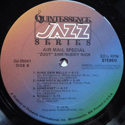 Zoot Sims - Air Mail Special | Near Mint (NM) Near Mint (NM) - JAZZ / USED *NEAR MINT*