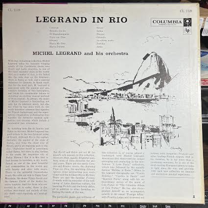 Legrand In Rio (VINYL) | Near Mint (NM or M-) Near Mint (NM or M-) - JAZZ / USED *NEAR MINT*